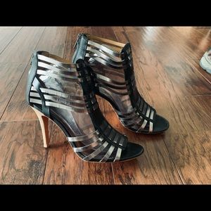 Coach Lucy Heel in Black Matallic